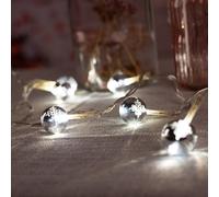 Chaîne de lumières LED Noël Boules Décoration Chrome Lampe Lumière Fenêtre Nordlux 80110000