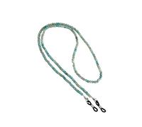 Chaîne de lunettes contemporaine en perles de verre, longueur réglable, accessoire quotidien pour femmes et hommes, support de lunettes tendance avec perles