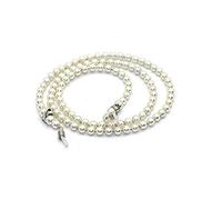 Chaîne de lunettes Pearl Chaîne de perles pour lunettes Chaîne antidérapante Argent