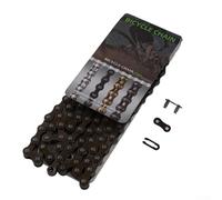 Chaîne de maillons robuste 98114 pour vélos à vitesse unique en acier carbone renforcé pour une performance optimale (98 maillons)