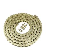 Chaîne de moto 420 120 maillons, chaîne à rouleaux Compatible avec CRF110cc 125cc Kayo ATV Pit Bike Motocross(KMC-420G)