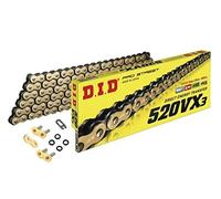 Chaîne de Moto DID Gold HD X-Ring 520VX3 98 pour Ducati (600 SS 95-99, 750 Monster 96-97, 750 Sport 02, 750 SS 91-98, 750 SS 99-02, 851 SP 88-89, 851 SP 90-91, 851 Strada 89-92, 888 Strada 93-94)