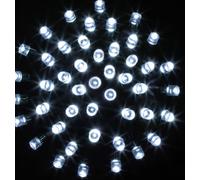 Chaîne de Noël pour l'extérieur, lumière blanche froide, 180 LED