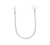 Chaîne de pantalon punk hip-hop pour femme et homme Y2K perles rondes simples pour pantalon rock portefeuille poche ceinture chaînes hipster esthétique cool lock breloque porte-clés accessoires bijoux