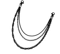 Chaîne de pantalon punk rock unique noire pour homme, ajoutant des bords à n'importe quel ensemble de mode, accessoires de rue, taille unique, Comme décrit, Comme décrit.