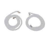 Chaîne de Perles Décoration DIY Acrylique Transparent Haute Dureté Trou Droit Perles de Cristal Chaîne de Brins pour Mariage Chambre de Bébé Décoration d'arbre de Noël 12mm 2 Pack