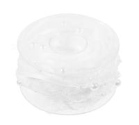 Chaîne de Perles en Dentelle Blanche à Découper | Ruban Orné de Perles Scintillantes, Longueur Personnalisable, pour Voiles, Présents, Couture Créative et Noël