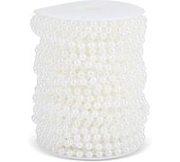 Chaîne De Perles, Guirlande De Perles, Chaîne Perle Guirlandes De Perles De Mariage 25m 6mm, Guirlande De Perle Acrylique Collier De Perles En Plastique Pour La Maison Partie De Mariage Décoration