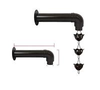 Chaîne de Pluie 1m chaînes de pluie for gouttières for fortes pluies paysagiste décoration ruisseau catch catcher chaîne guide aluminium alliage(Q)