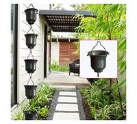 Chaîne de Pluie 1m chaînes de pluie for gouttières for fortes pluies paysagiste décoration ruisseau catch catcher chaîne guide aluminium alliage(N)