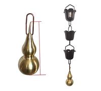 Chaîne de Pluie 1m chaînes de pluie for gouttières for fortes pluies paysagiste décoration ruisseau catch catcher chaîne guide aluminium alliage(U)