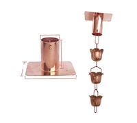 Chaîne de Pluie 1m chaînes de pluie for gouttières for fortes pluies paysagiste décoration ruisseau catch catcher chaîne guide aluminium alliage(P)