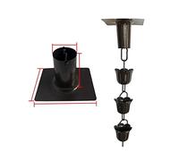 Chaîne de Pluie 1m chaînes de pluie for gouttières for fortes pluies paysagiste décoration ruisseau catch catcher chaîne guide aluminium alliage(O)