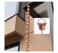 Chaîne de Pluie 1m chaînes de pluie for gouttières for fortes pluies paysagiste décoration ruisseau catch catcher chaîne guide aluminium alliage(B)