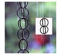 Chaîne de Pluie 1m chaînes de pluie for gouttières for fortes pluies paysagiste décoration ruisseau catch catcher chaîne guide aluminium alliage(I)
