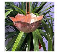 Chaîne de Pluie Chaînes de pluie for gouttières Alliage d'aluminium décoratif en alliage cuivre Gutter chaîne la Guide drainage(Copper lotus)