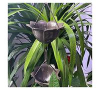 Chaîne de Pluie Chaînes de pluie for gouttières Alliage d'aluminium décoratif en alliage cuivre Gutter chaîne la Guide drainage(Aluminum alloy petals)