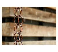 Chaîne de Pluie Chaînes de pluie for gouttières for villa Heavy Rain Villa décoratif la chaîne d'eau en alliage d'aluminium drainage aluminium for extérieur(Copper ring rain chain)