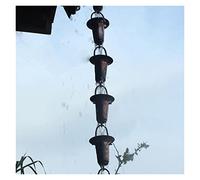 Chaîne de Pluie Chaînes de pluie for les descentes, chaîne gouttière décorative, esves style japonais à la drainage artefact chute l'eau pluviom précipitation(L 2.6M)