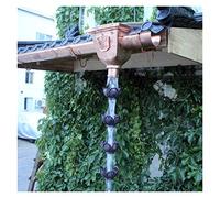 Chaîne de Pluie Chaînes de pluie for les descentes, chaîne gouttière décorative, esves style japonais à la drainage artefact chute l'eau pluviom précipitation(A 2.6M)