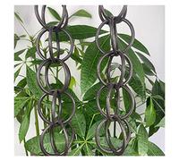 Chaîne de Pluie Chaînes de pluie for les descentes décoratives la cloche drainage Chaîne Guide guide Maison et jardin Ancient House Villa B & Décor(Aluminum Ring)