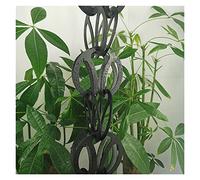 Chaîne de Pluie Chaînes de pluie for les descentes Drainage Rain Chain Chaîne guide Cuivre Pluie décorative Maison et décoration jardin(Aluminum alloy ring)