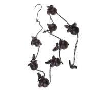 Chaîne de pluie de 2,4 m pour gouttière de jardin, maison, toit, gouttière, décoration avec crochet de suspension