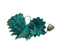 Chaîne de pluie de jardin en fer pour l'extérieur qui dirige l'eau de pluie des gouttières au sol pour ajouter une touche décorative