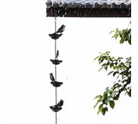 Chaîne de pluie décorative artistique - alternative élégante aux downspouts | Ce cascadeur d'eau permet une déperdition douce et esthétique de l'eau, ralentissant la vitesse pour préserver votre sol.