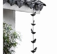 Chaîne de pluie décorative artistique - alternative élégante aux downspouts | Ce cascadeur d'eau permet une déperdition douce et esthétique de l'eau, ralentissant la vitesse pour préserver votre sol.