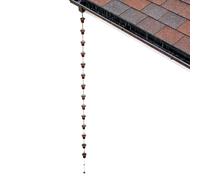 Chaîne de pluie d'extérieur - Accessoire de jardin décoratif - Design chute d'eau de 12 tasses - Chaîne de pluie de rechange de 3,8 m pour terrasse, terrasse, balcon, résistante aux intempéries