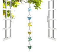 Chaîne de pluie d'extérieur | Colibri et décoration de cour - Chaîne de drainage d'avant-toit, pour jardinier, amateur de bricolage, patio, porche, propriétaires, arrière-cour, entrée avant et