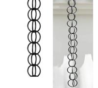 Chaîne de pluie en fer, carillon de pluie extérieur pour gouttières - Système de drainage de l'eau,pour le jardin, le balcon et la terrasse - Alternative aux gouttières pour les éléments aquatiques