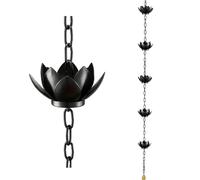 Chaîne de pluie pour gouttières et gouttières d'extérieur - Décoration fonctionnelle - Remplacement pour gouttière de descente en plein air