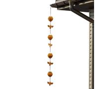 Chaîne de pluie | Système de drainage pour tuyau de , gouttière, toit, jardin, décoration extérieure