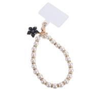 Chaîne de poignet de téléphone avec perles courtes, anti-perte, As show, Métal, Pas de gemme