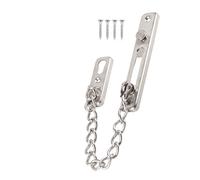 Chaîne de porte de sécurité Serrure de porte de sécurité Loquet de chaîne antivol pour la sécurité à domicile (argent, acier inoxydable 201)
