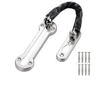 Chaîne de Porte en Acier Inoxydable Verrou de sécurité à glissière en acier inoxydable for porte coulissante intérieure, boucle antivol for, accessoires quincaillerie for loquet maison(A1)
