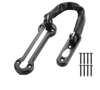 Chaîne de Porte en Acier Inoxydable Verrou de sécurité à glissière en acier inoxydable for porte coulissante intérieure, boucle antivol for, accessoires quincaillerie for loquet maison(A4)
