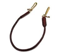 Chaîne de portefeuille de en cuir véritable, conceptions à longueur réglable, chaîne de jean faite à la main pour hommes, ceinture en cuir pour vêtements décontractés
