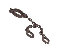 Chaîne de prisonnier pour cou et poignets WIDMANN - Accessoire déguisement noir/gris