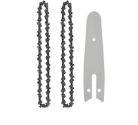 Chaîne De Rechange For Mini-tronçonneuse 6 Pouces - Pas De 1/4 Po, Calibre 0,043 Po, 37 Maillons D'entraînement For La Coupe Du Bois, Pièces De Rechange For Tronçonneuse(6Inch-2PCS Guide-1PC)