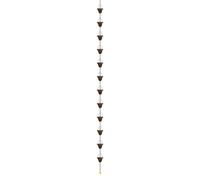 Chaîne de Récupération d'Eau de Pluie 260cm/8,5FT 12 Coupes Métal