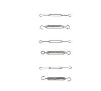 Chaîne de réglage en acier inoxydable M4 M5 M6 M8 M10, crochets et œillets de tendeur, dispositif de tension de câble métallique, ligne Oc Oo Cc type 4.9(M8,OC Type)