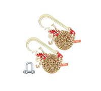 Chaîne de Remorquage à Crochet RTJ Chaines de Remorque Grade 80 0.8×180cm 2PCS