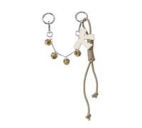 Chaîne de sac à main tendance ornement en cuir synthétique Bowknot Boules en peluche Pompons Pendentif Charm Accessoire pour sac à bandoulière