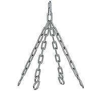 Chaîne de Sac de Boxe Athletics Gear AG par Athletics Gear, chaîne de Suspension pour Sac de Boxe, Acier Inoxydable Robuste, Longueur 48 cm, 4 Crochets, pivotant à 360 degrés, Peut Supporter jusqu'à
