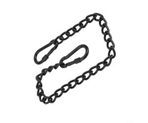 Chaîne de sac de frappe avec crochet pour sac de boxe, matériau en fer robuste conçu pour une suspension sûre et une longue durée de vie (660 mm, noir)