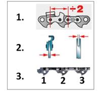 Chaîne de scie Oregon 21BPX - ControlCut; 13''; 33 cm; .325'; 56; 1 5 mm