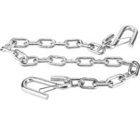 Chaîne de sécurité de remorque 3500 lbs pièces de fil de remorquage avec double ressort -clip -crochet pour camping-cars
